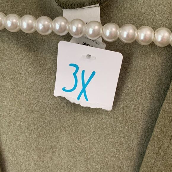 Boutique green fringed vest nwt 3xl - Picture 4 of 6